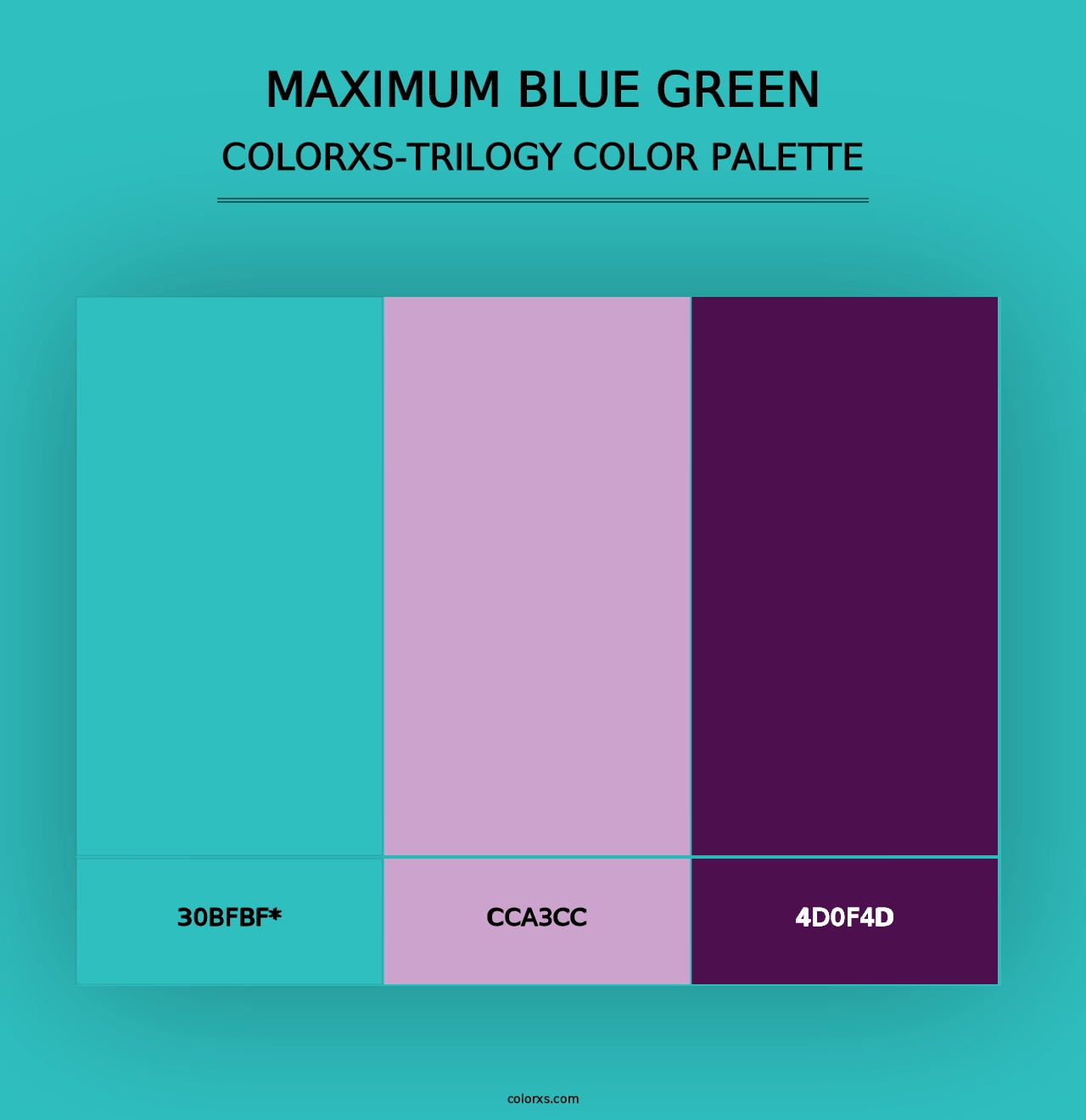 Maximum Blue Green - Colorxs Trilogy Palette