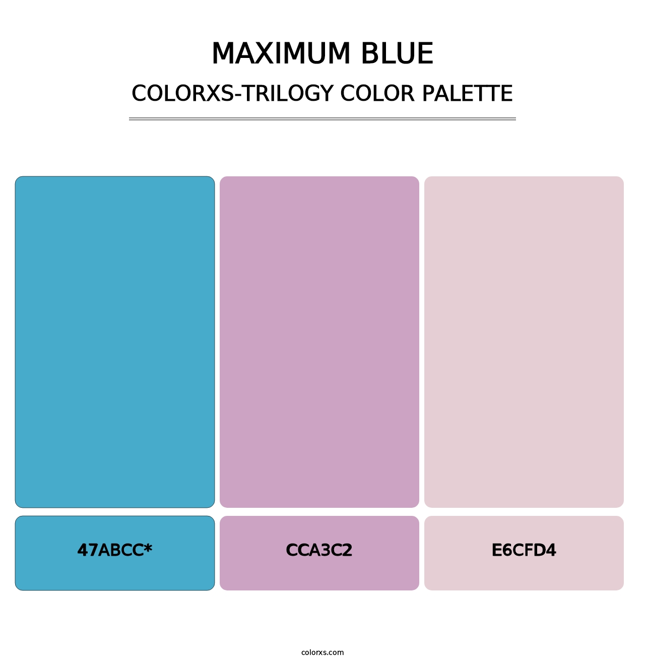 Maximum Blue - Colorxs Trilogy Palette