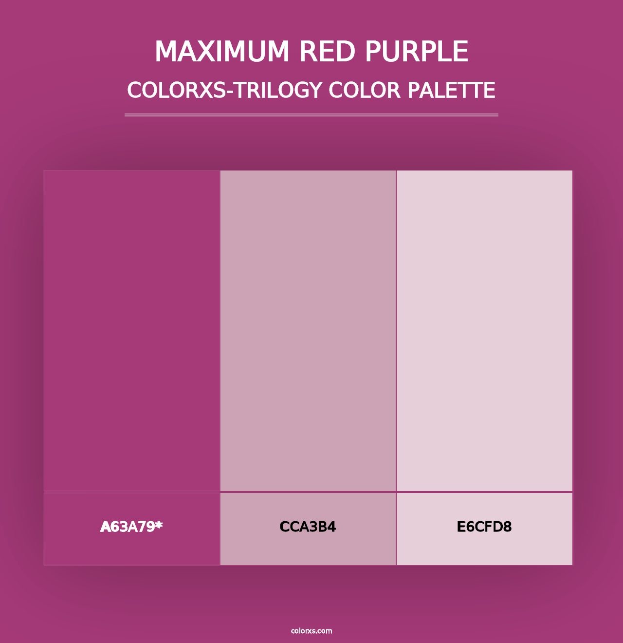 Maximum Red Purple - Colorxs Trilogy Palette