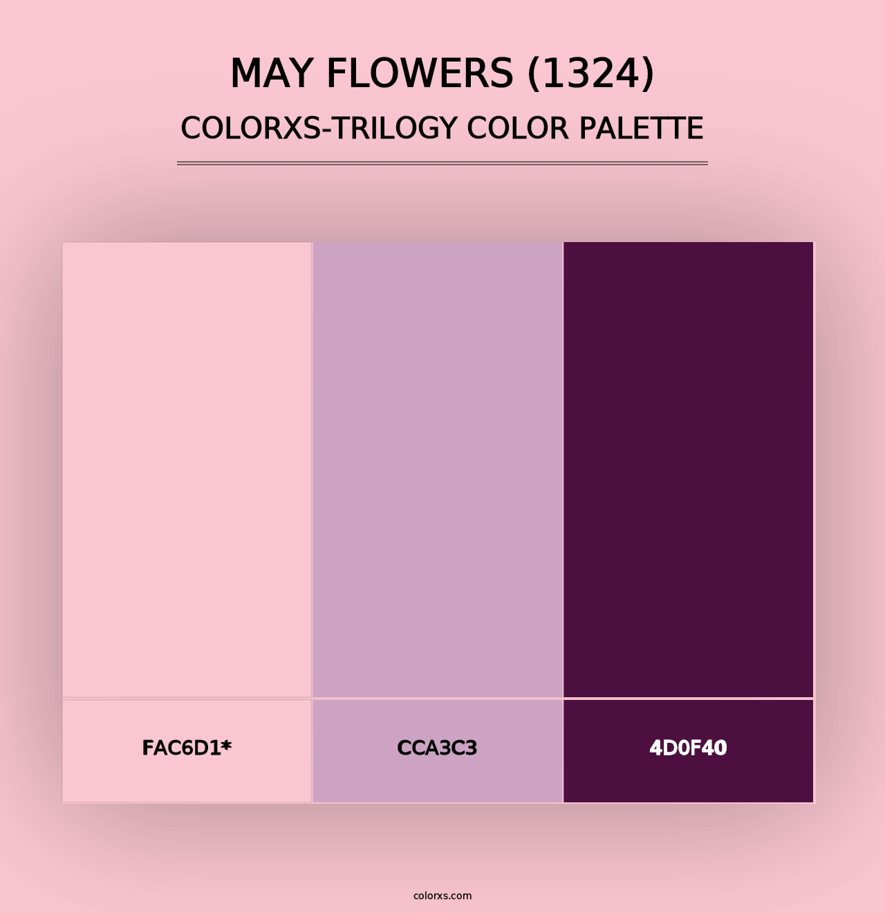 May Flowers (1324) - Colorxs Trilogy Palette