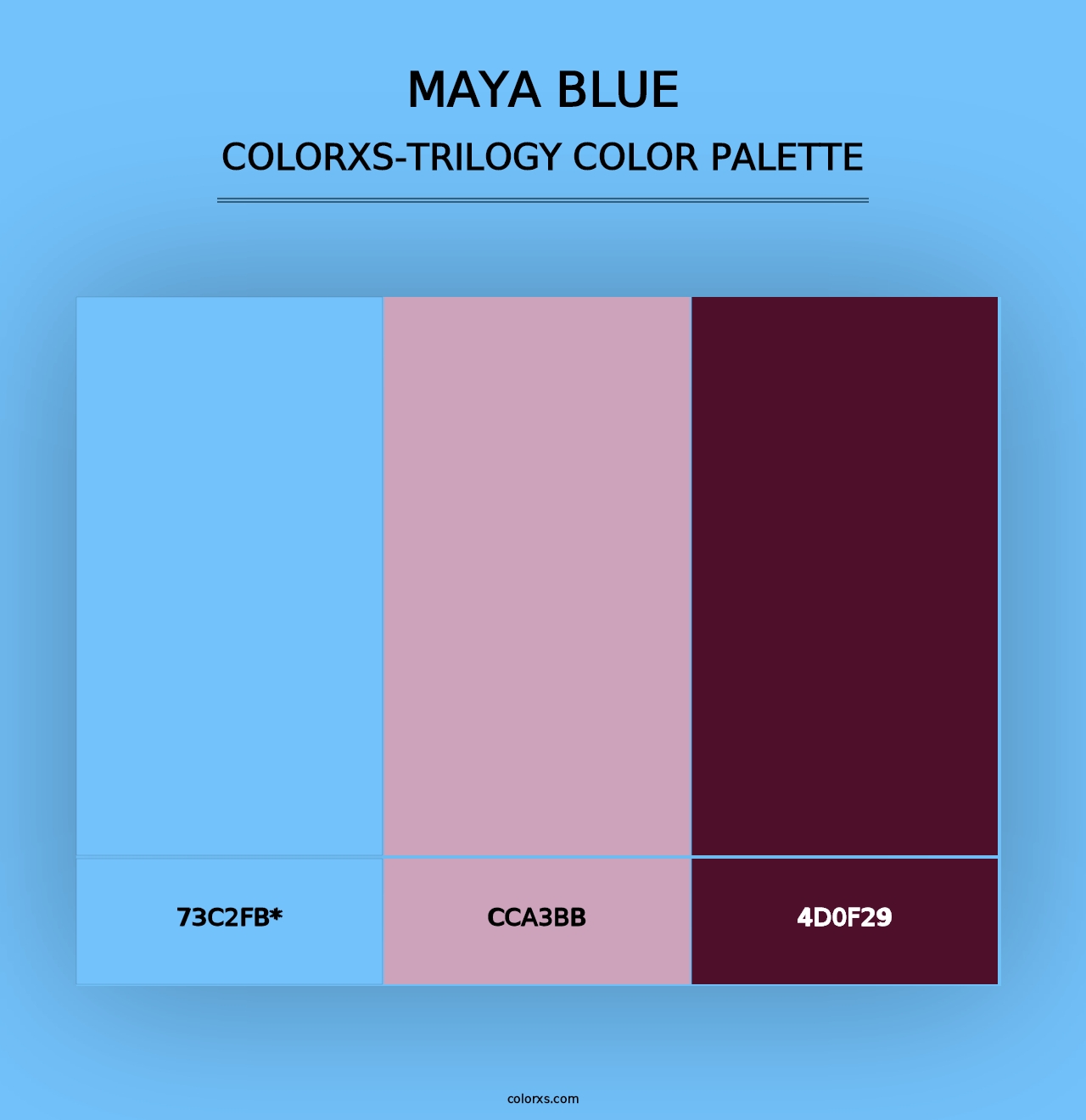 Maya Blue - Colorxs Trilogy Palette