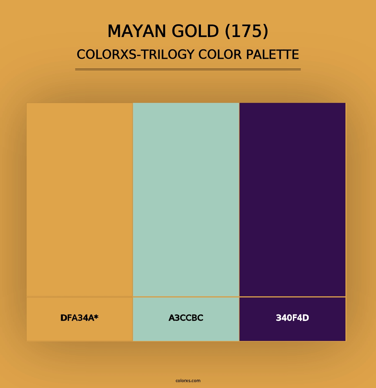 Mayan Gold (175) - Colorxs Trilogy Palette