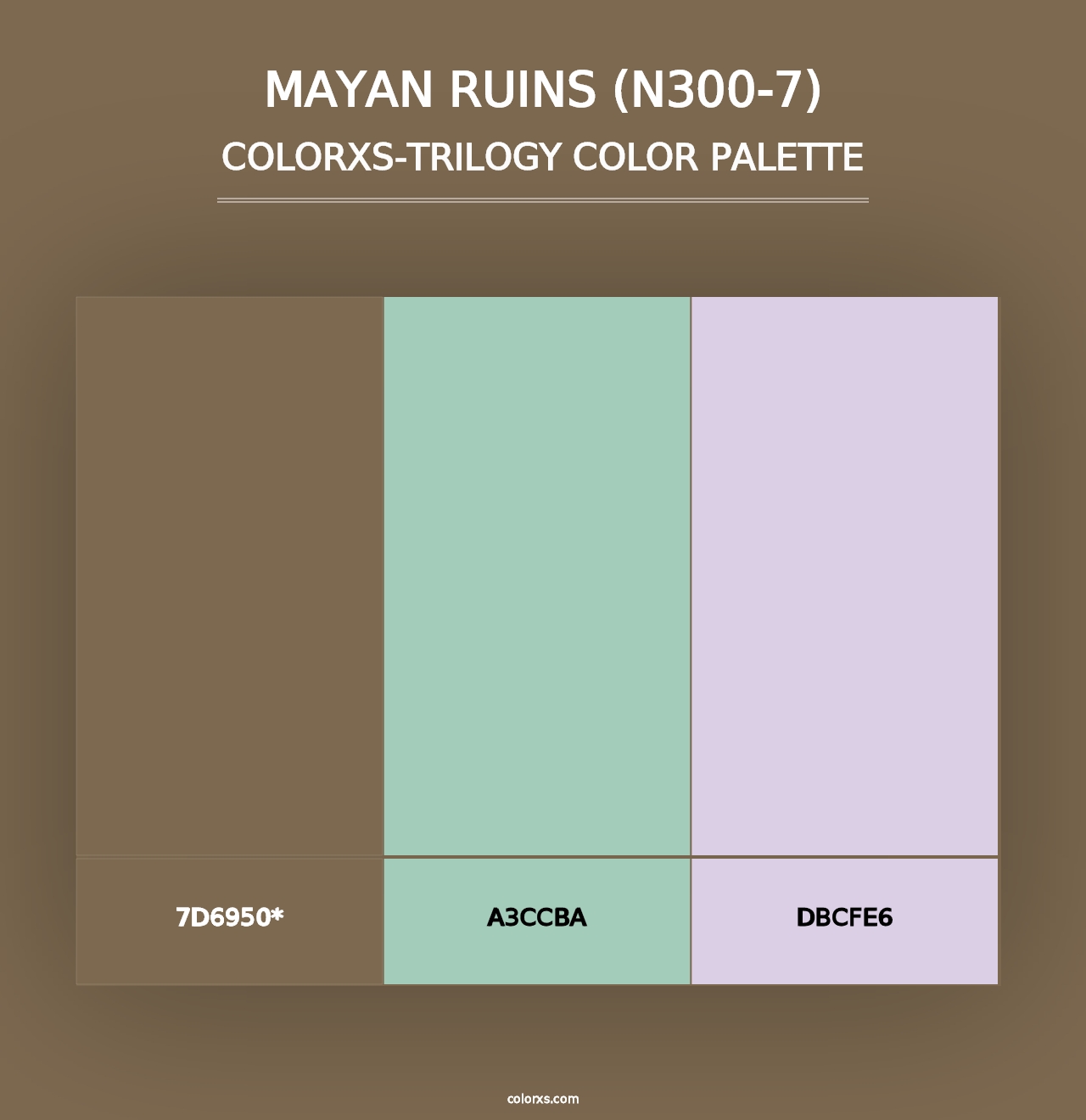 Mayan Ruins (N300-7) - Colorxs Trilogy Palette