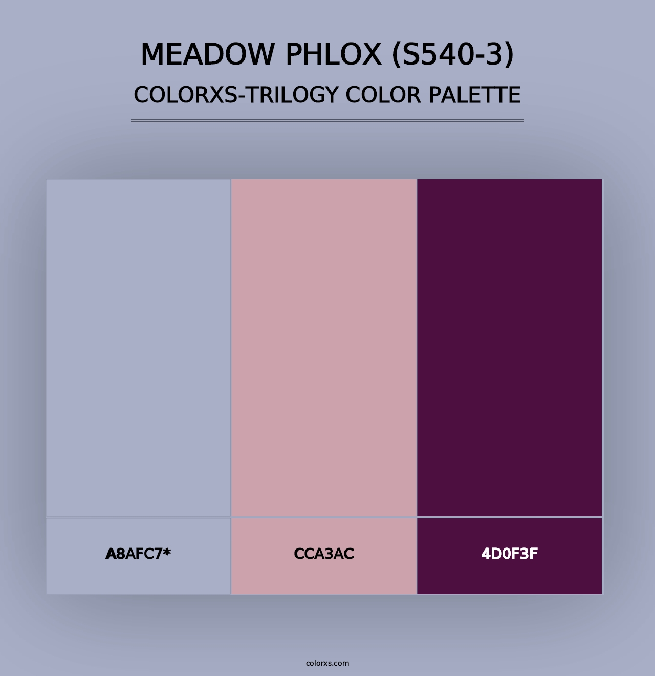 Meadow Phlox (S540-3) - Colorxs Trilogy Palette