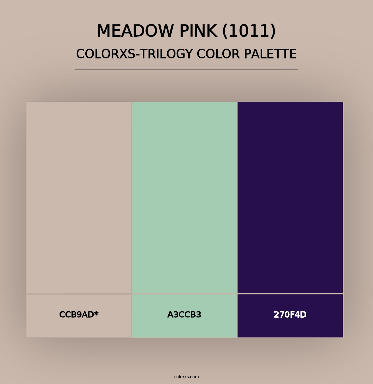 Meadow Pink (1011) - Colorxs Trilogy Palette