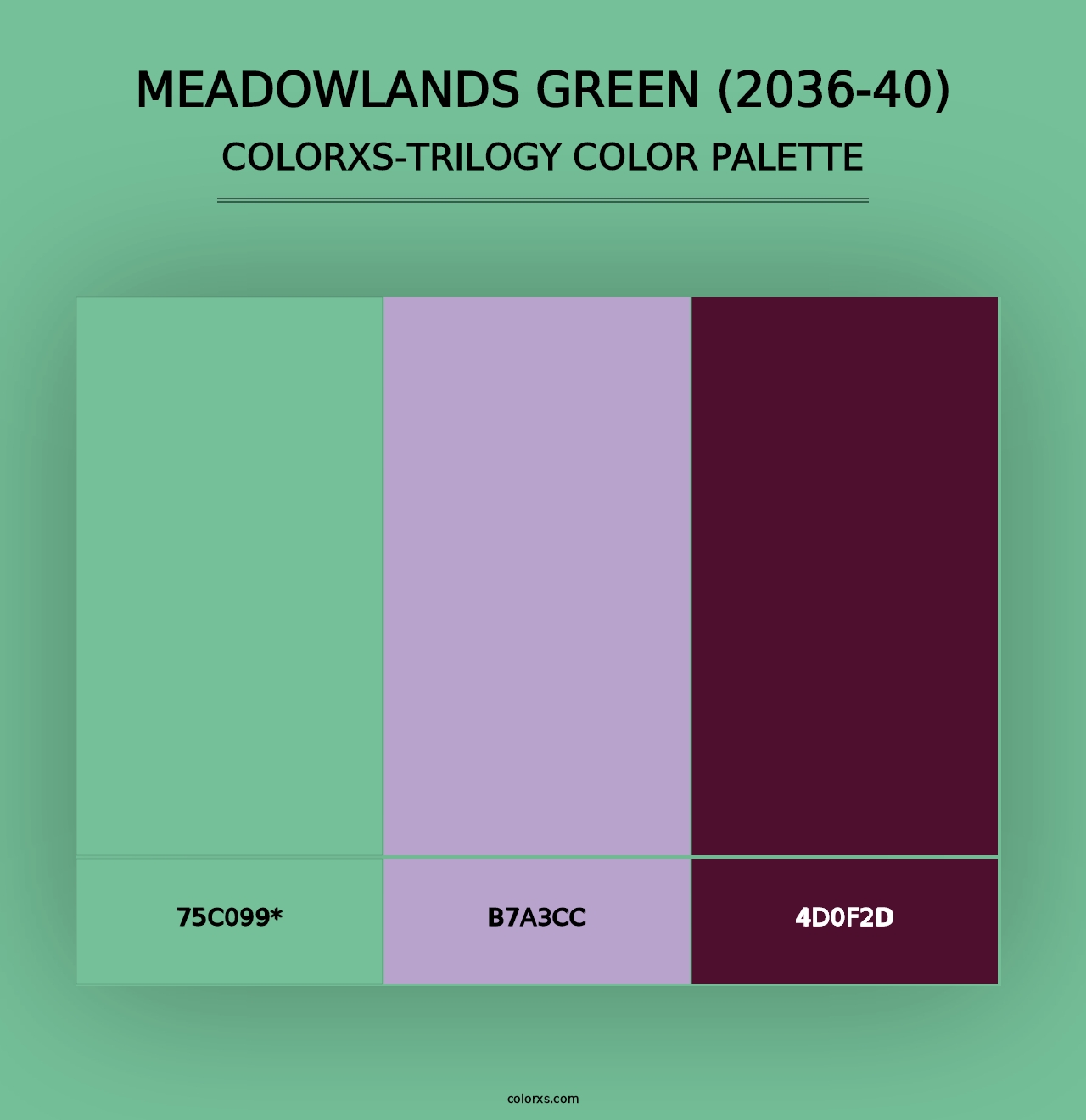 Meadowlands Green (2036-40) - Colorxs Trilogy Palette