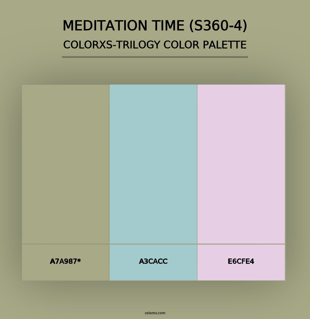 Meditation Time (S360-4) - Colorxs Trilogy Palette