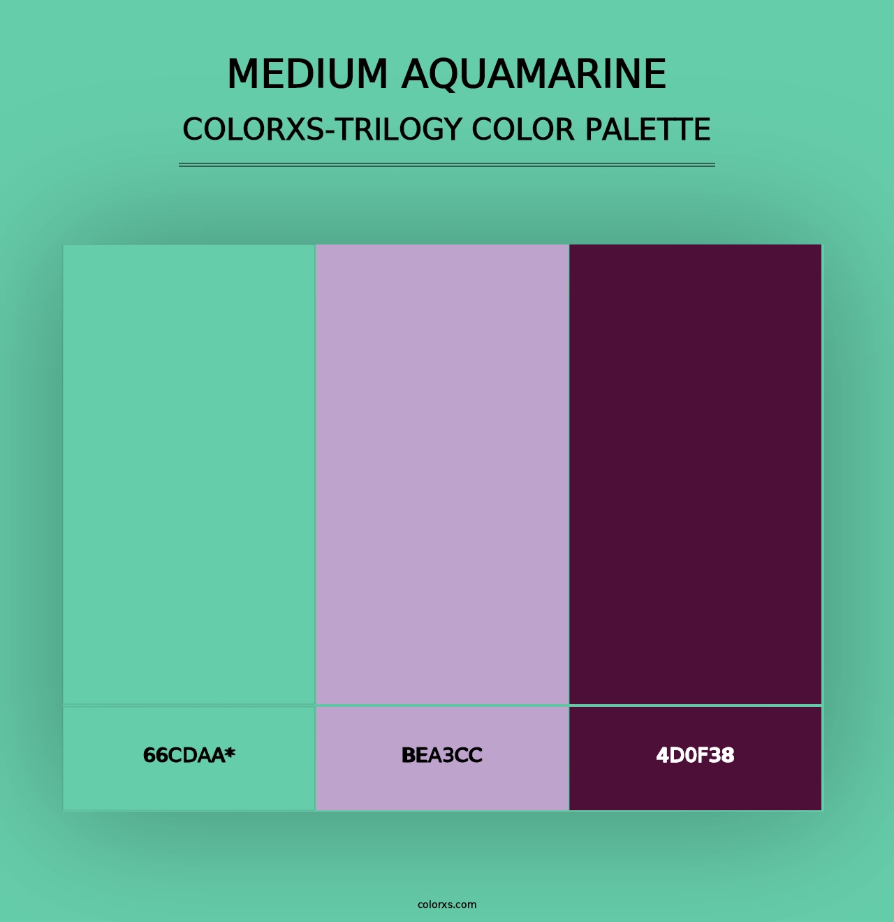 Medium Aquamarine - Colorxs Trilogy Palette