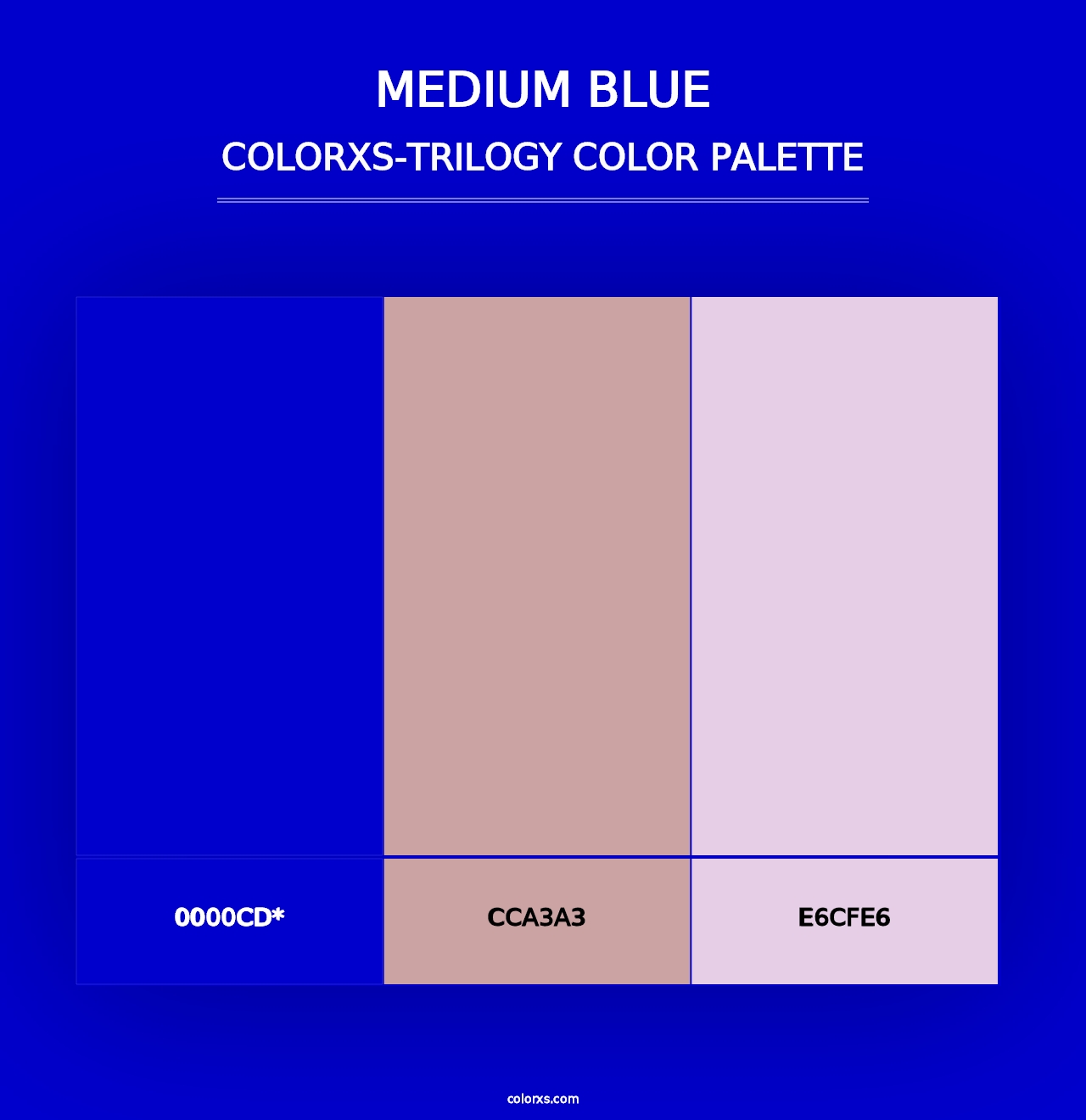 Medium Blue - Colorxs Trilogy Palette