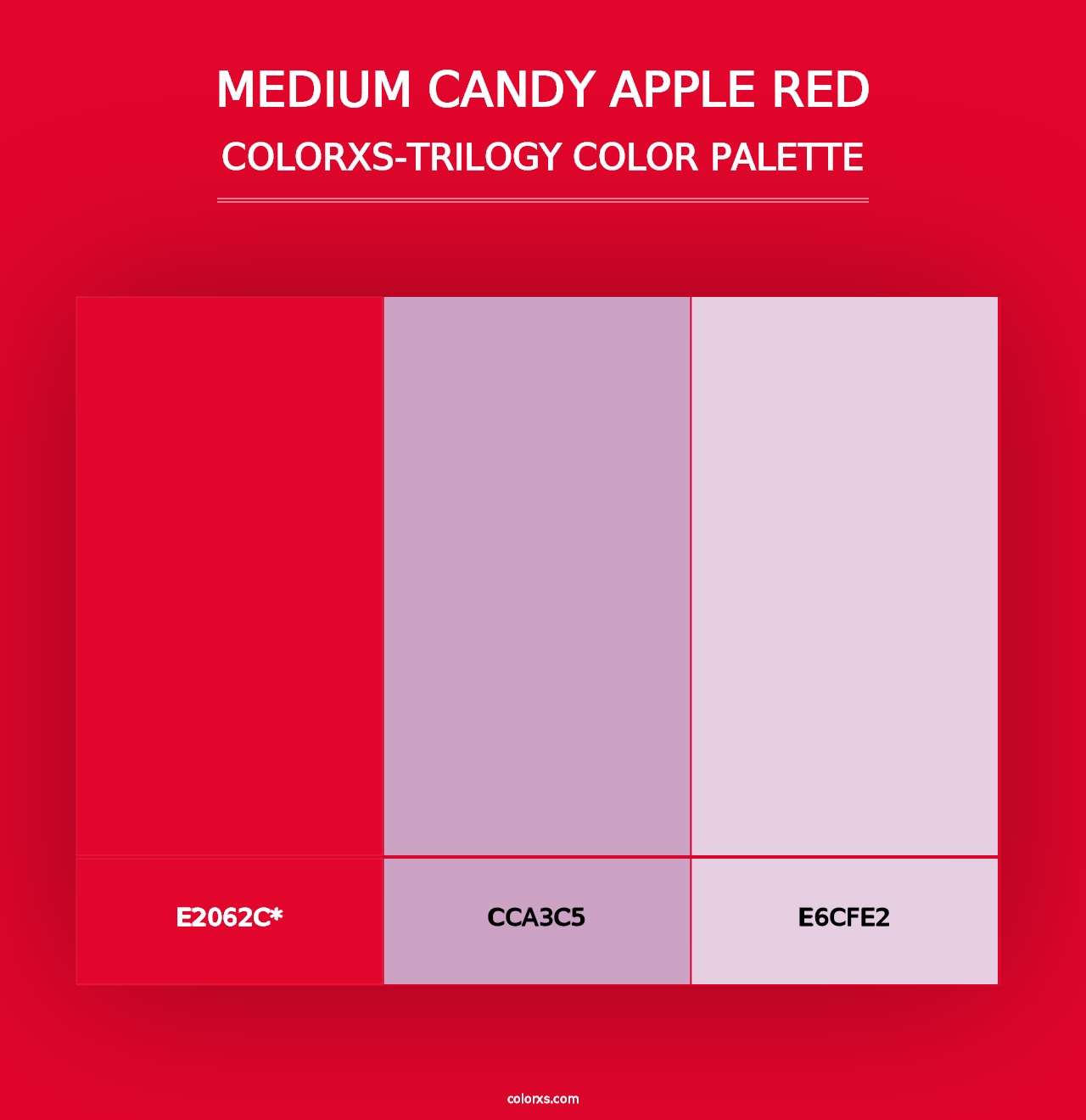 Medium Candy Apple Red - Colorxs Trilogy Palette