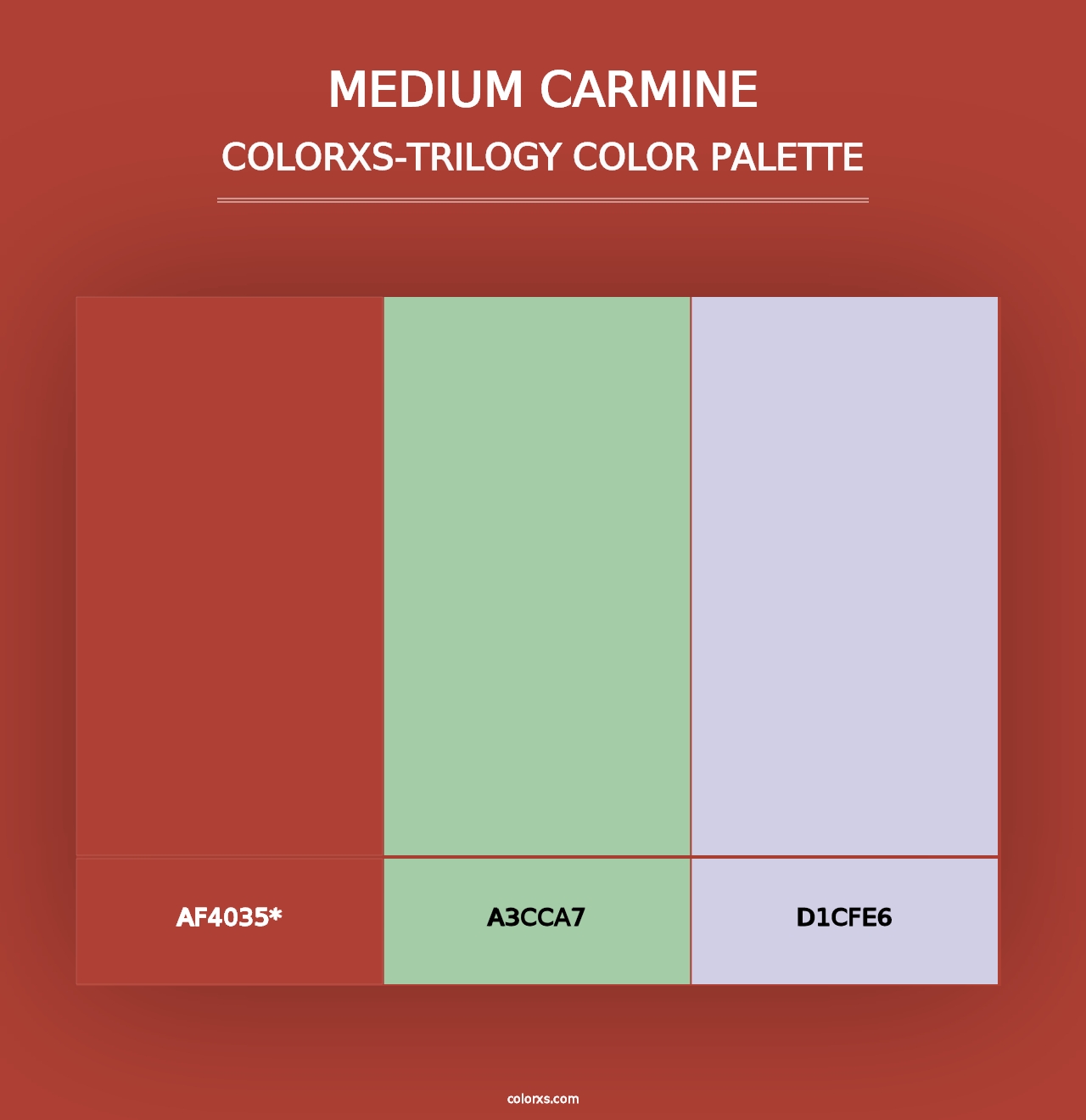 Medium Carmine - Colorxs Trilogy Palette