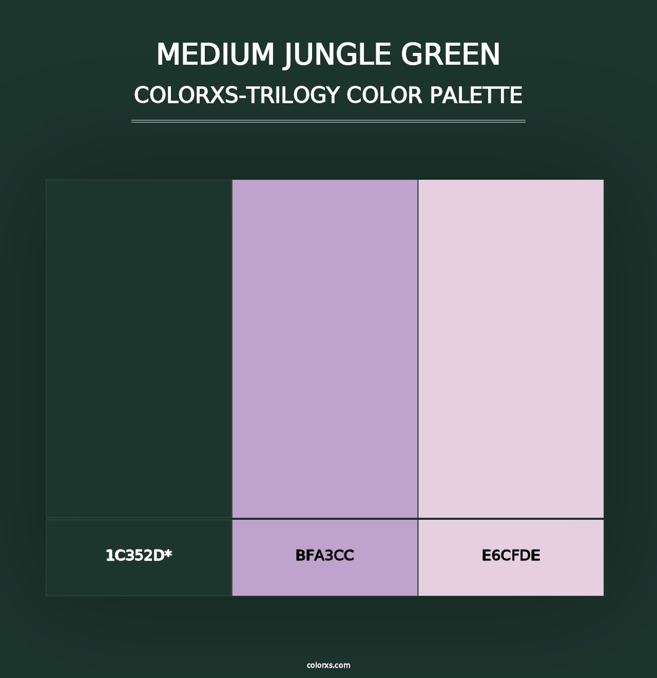 Medium Jungle Green - Colorxs Trilogy Palette