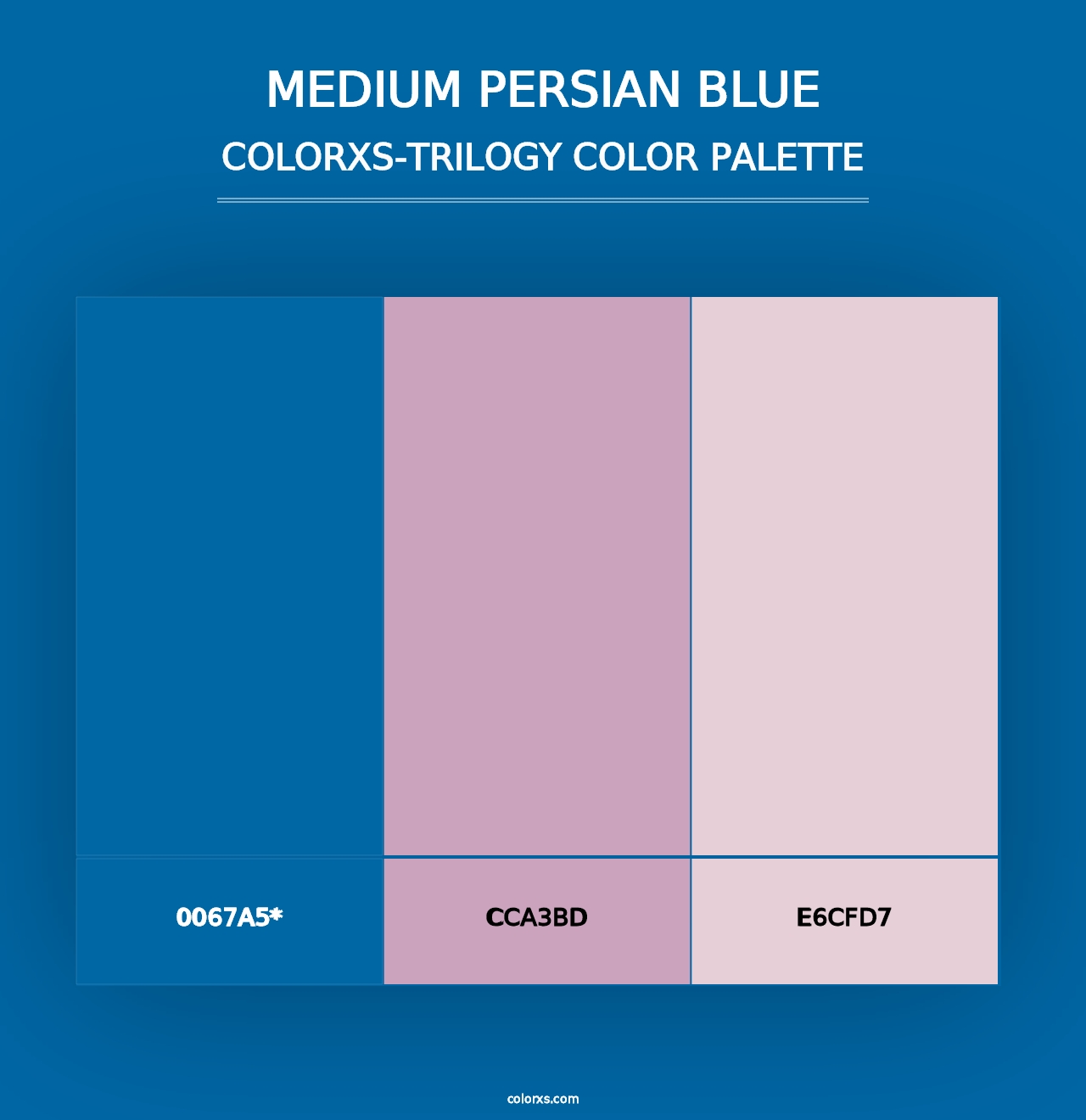 Medium Persian Blue - Colorxs Trilogy Palette