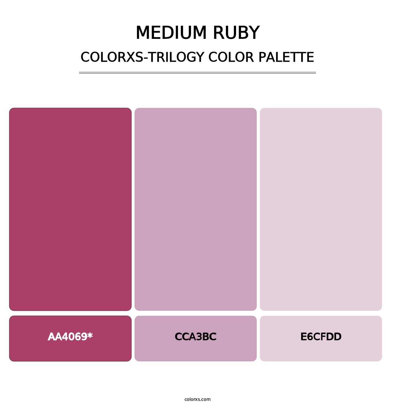 Medium Ruby - Colorxs Trilogy Palette