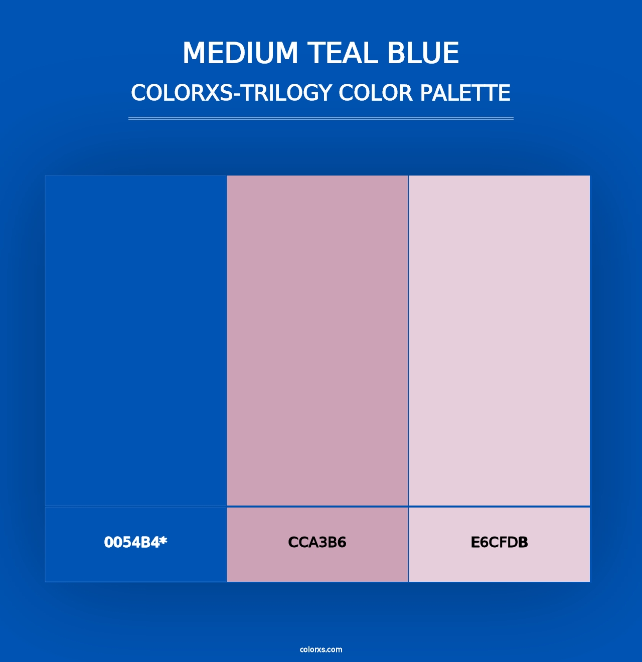 Medium Teal Blue - Colorxs Trilogy Palette