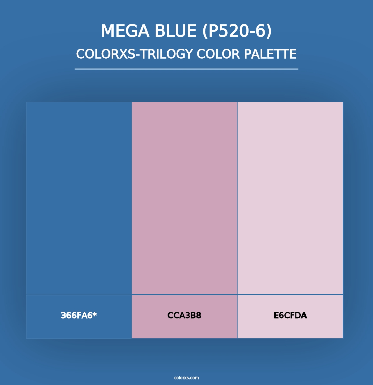 Mega Blue (P520-6) - Colorxs Trilogy Palette