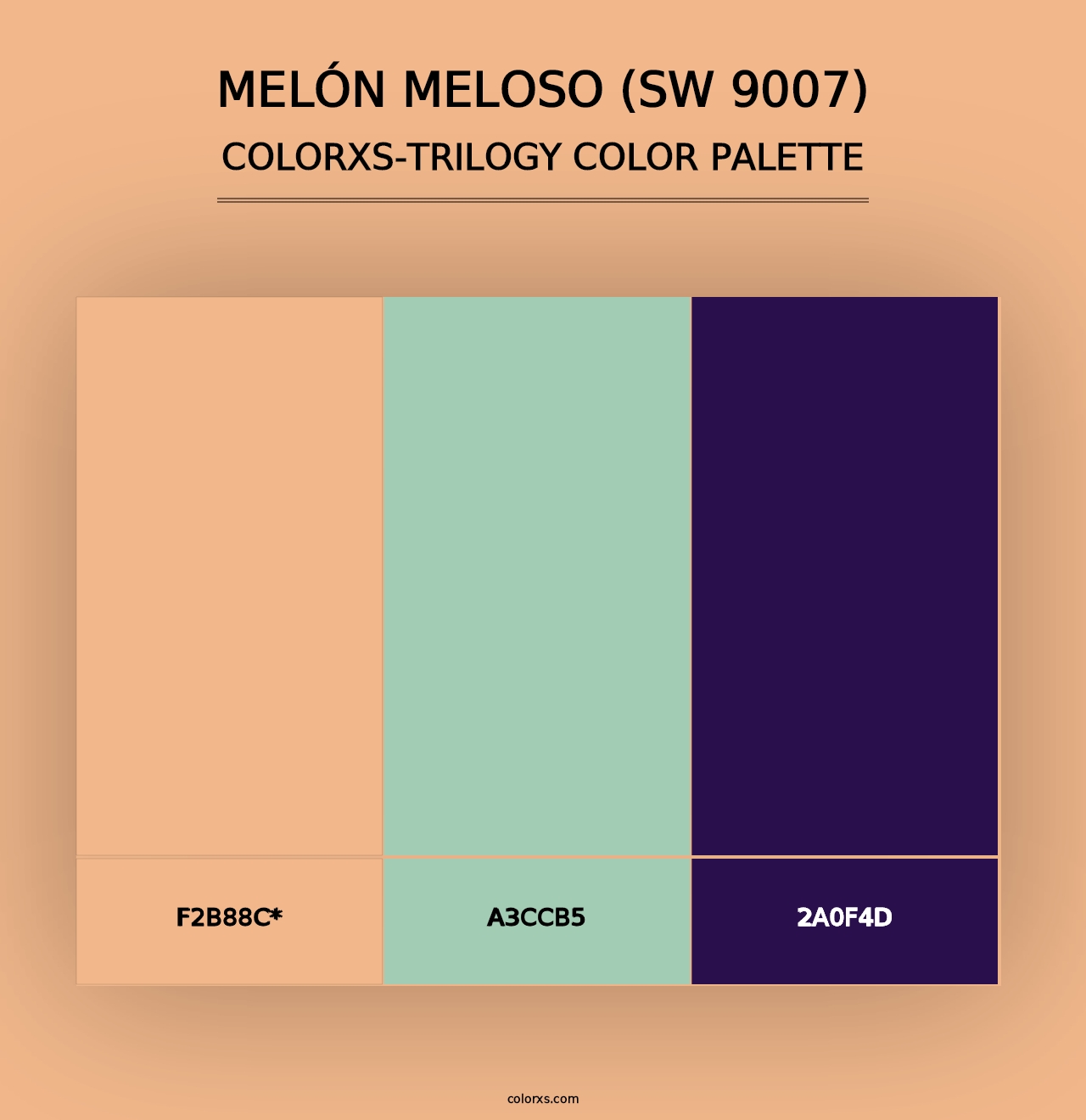 Melón Meloso (SW 9007) - Colorxs Trilogy Palette