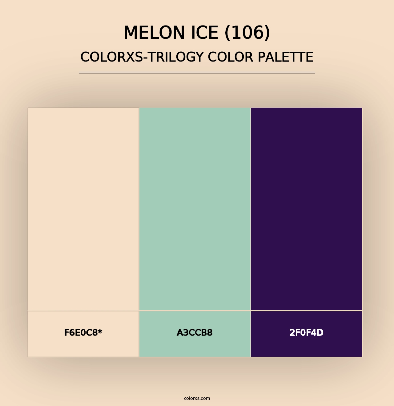 Melon Ice (106) - Colorxs Trilogy Palette