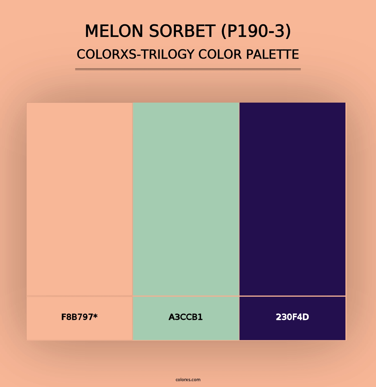 Melon Sorbet (P190-3) - Colorxs Trilogy Palette