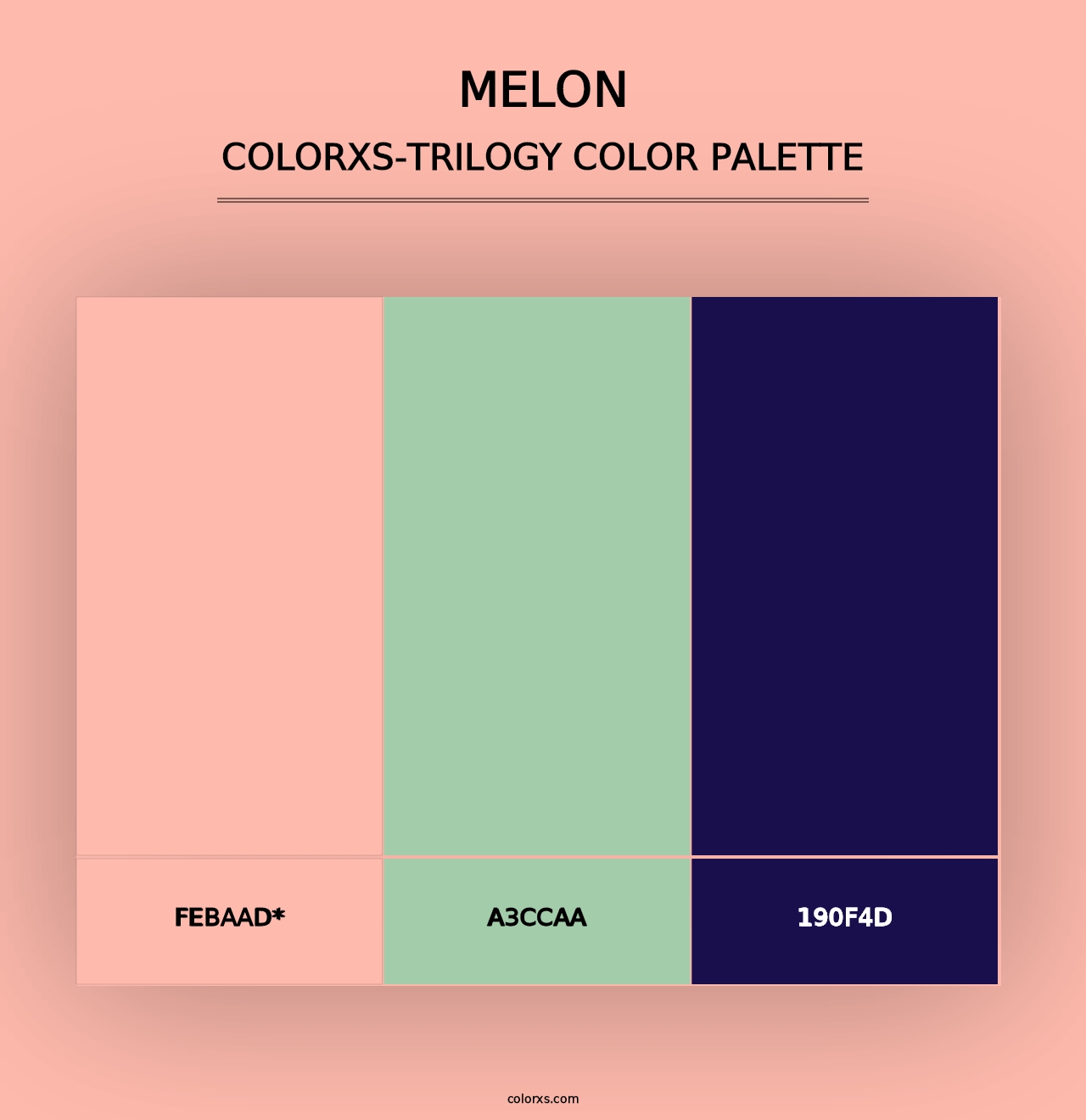 Melon - Colorxs Trilogy Palette