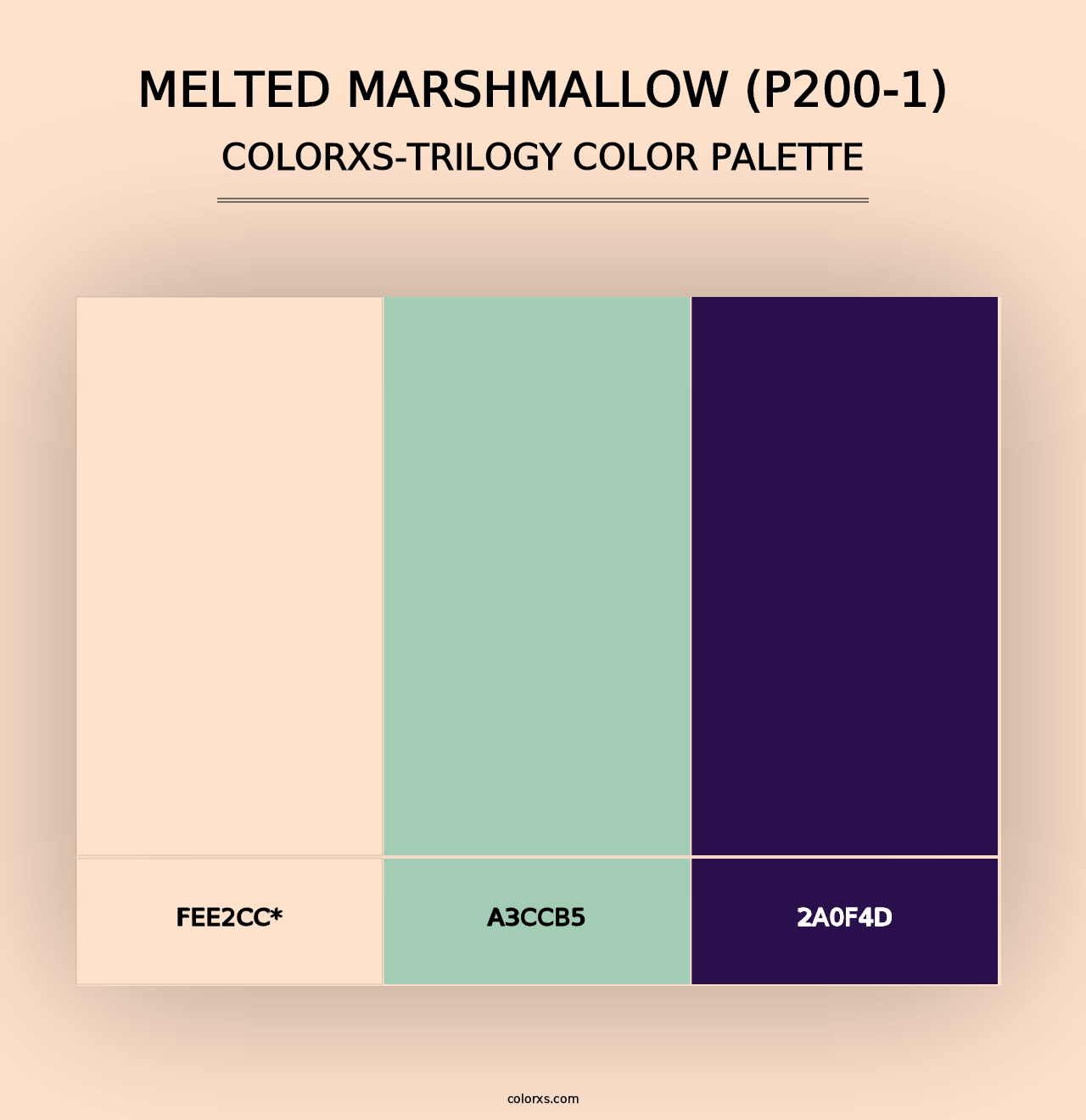 Melted Marshmallow (P200-1) - Colorxs Trilogy Palette