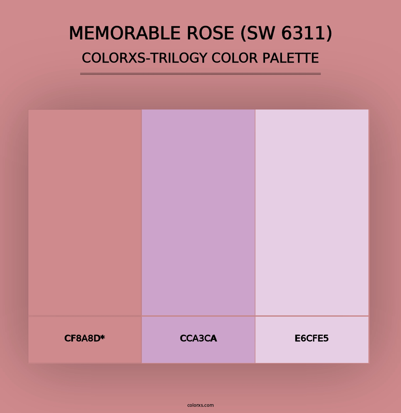 Memorable Rose (SW 6311) - Colorxs Trilogy Palette