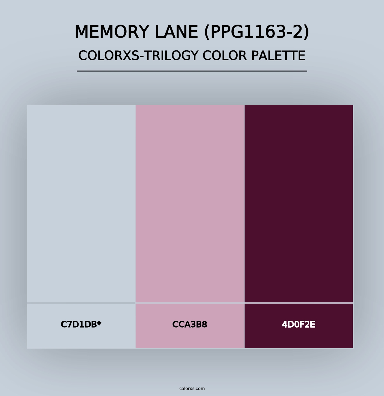 Memory Lane (PPG1163-2) - Colorxs Trilogy Palette