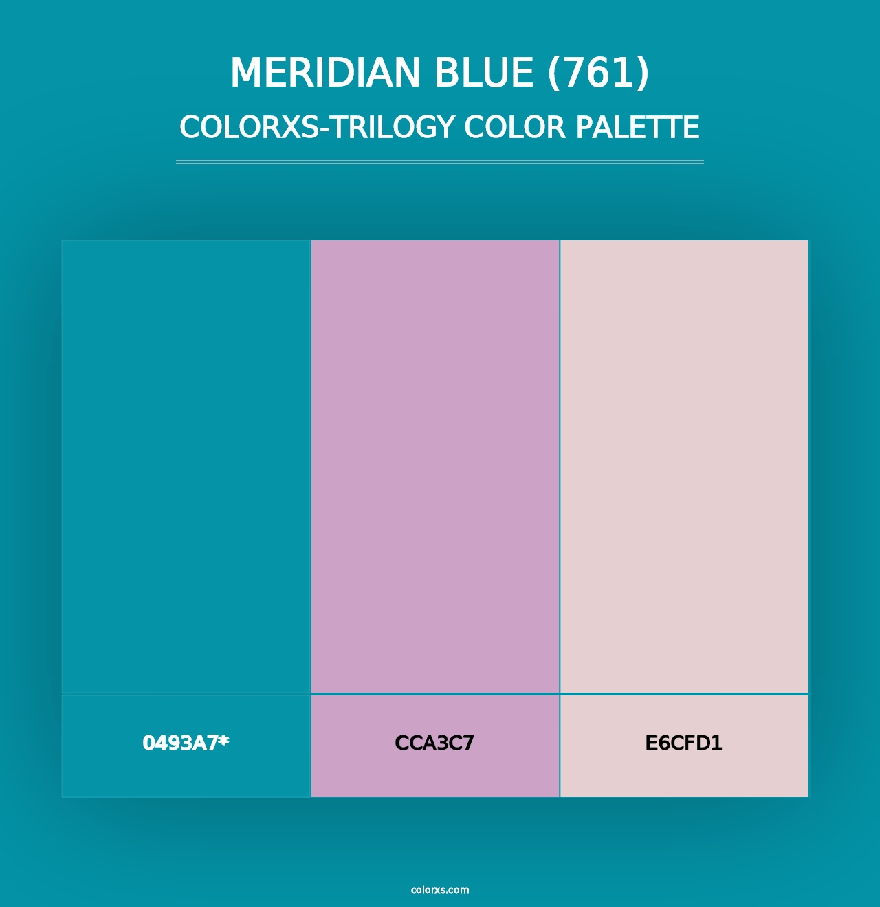 Meridian Blue (761) - Colorxs Trilogy Palette