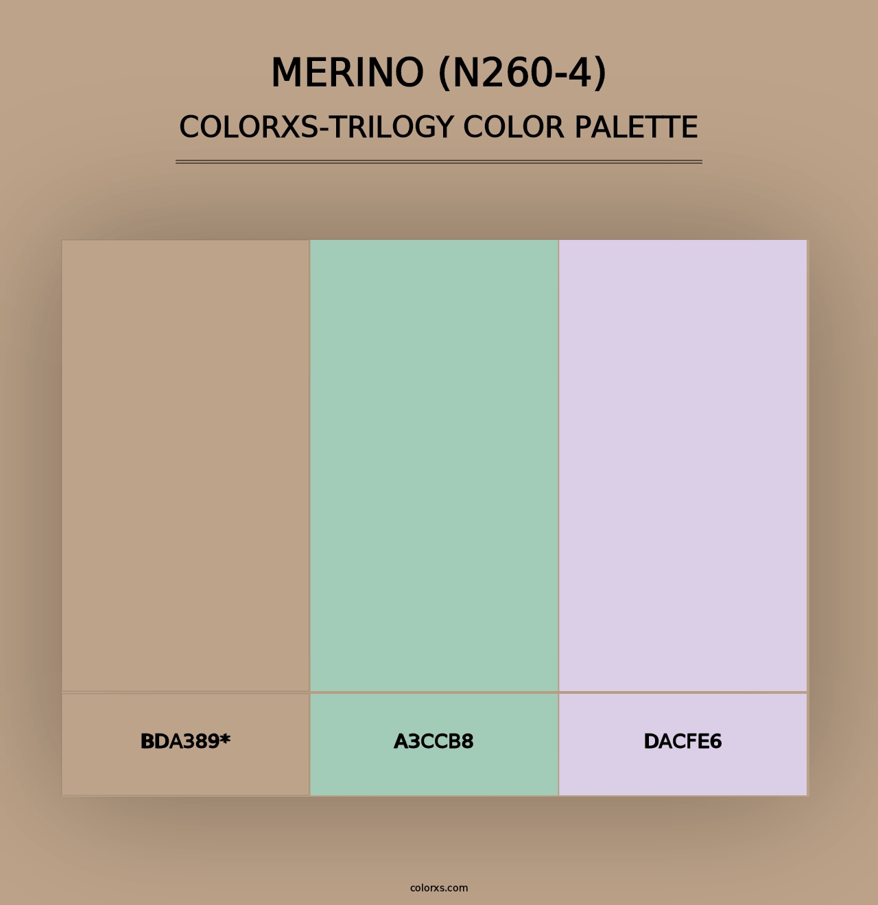 Merino (N260-4) - Colorxs Trilogy Palette