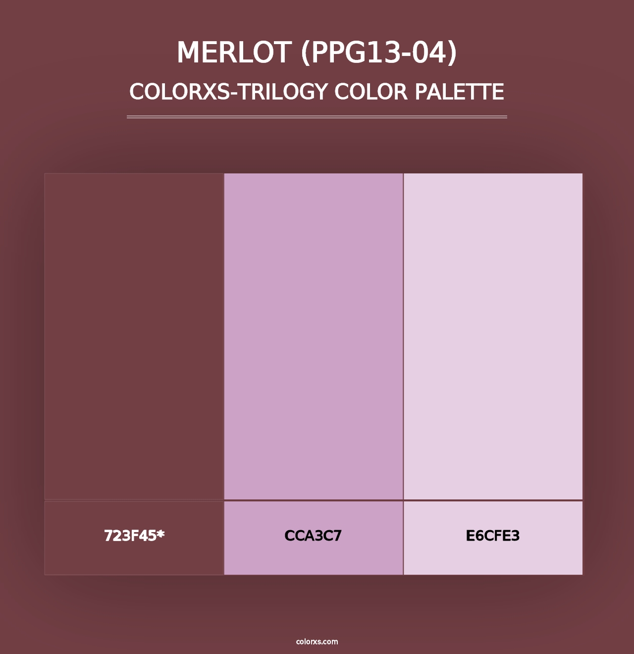 Merlot (PPG13-04) - Colorxs Trilogy Palette