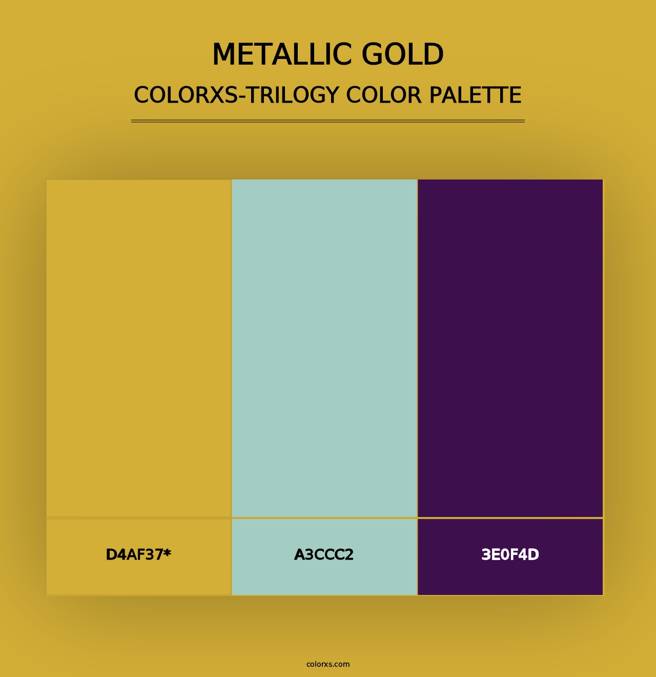 Metallic Gold - Colorxs Trilogy Palette