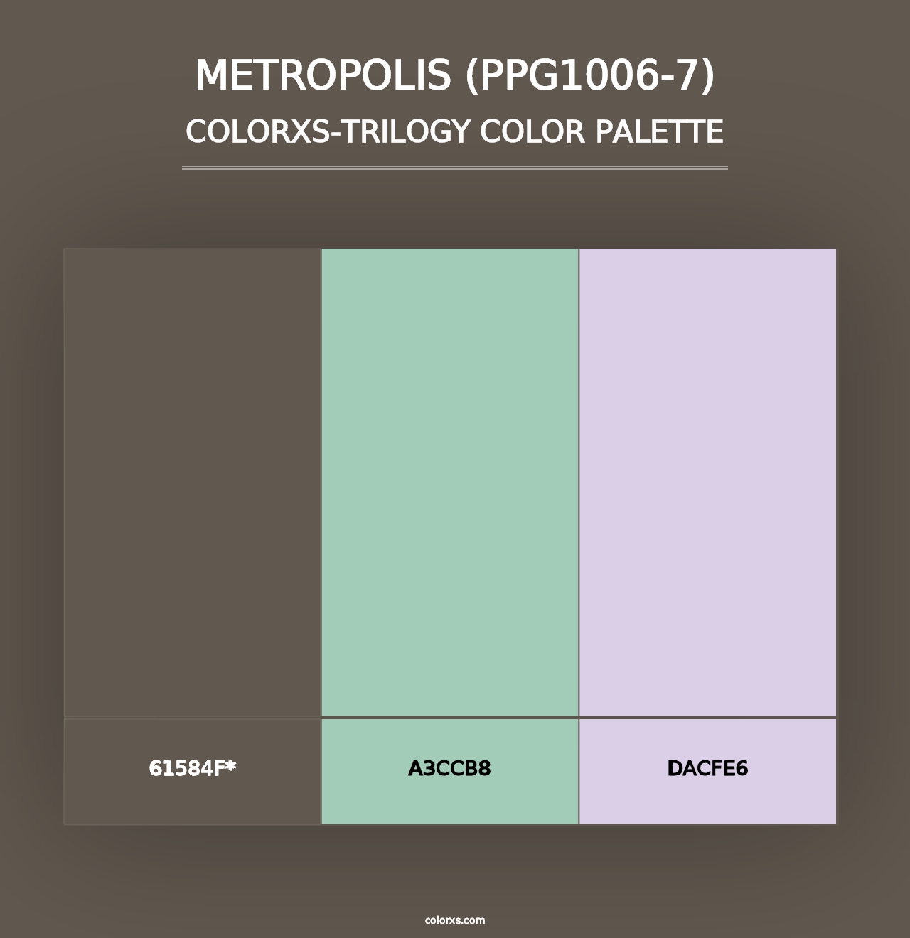 Metropolis (PPG1006-7) - Colorxs Trilogy Palette