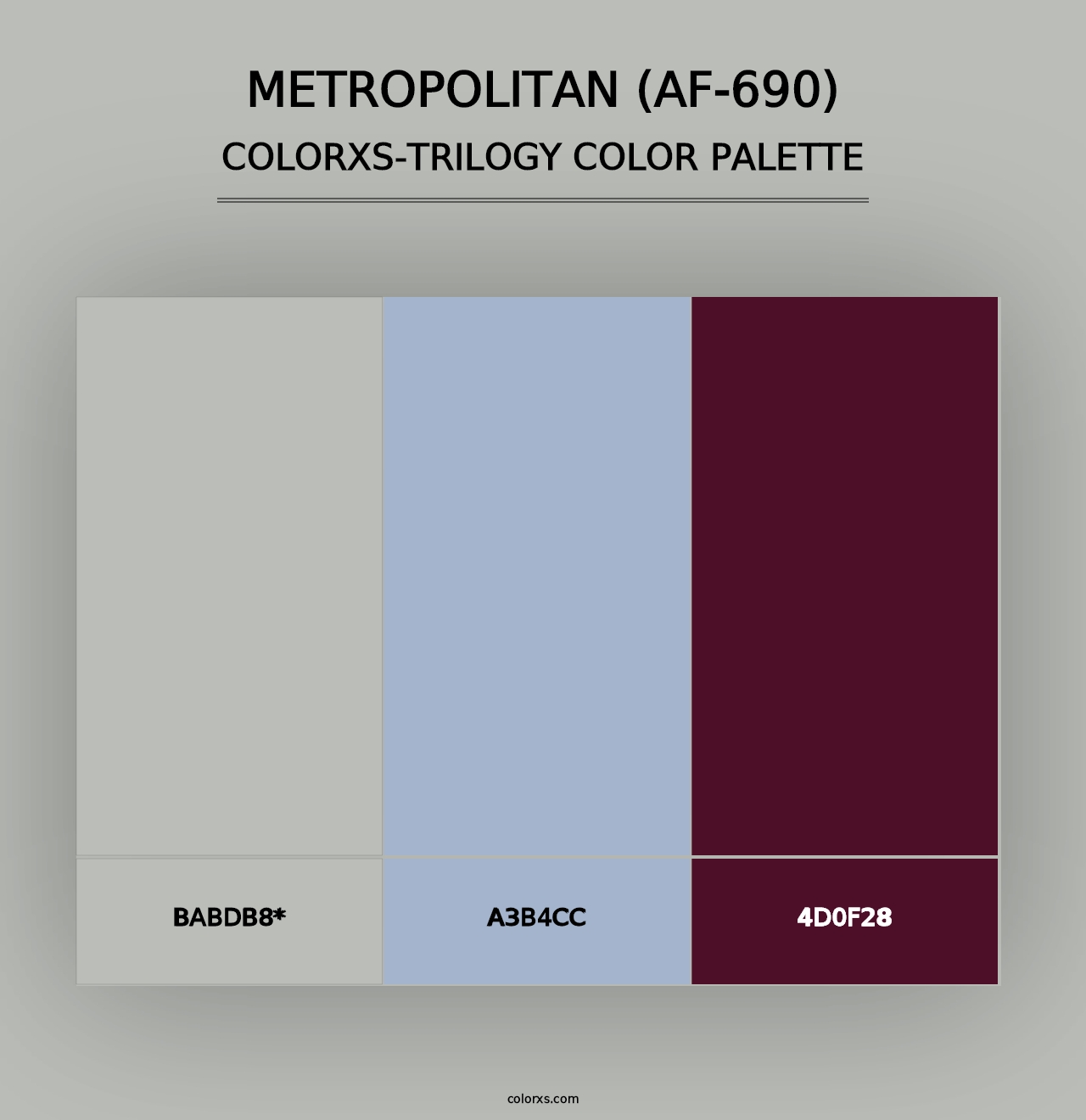 Metropolitan (AF-690) - Colorxs Trilogy Palette