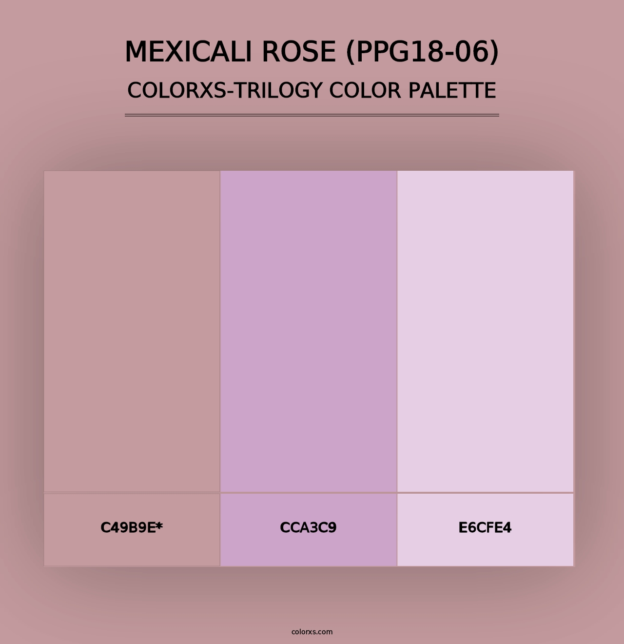 Mexicali Rose (PPG18-06) - Colorxs Trilogy Palette