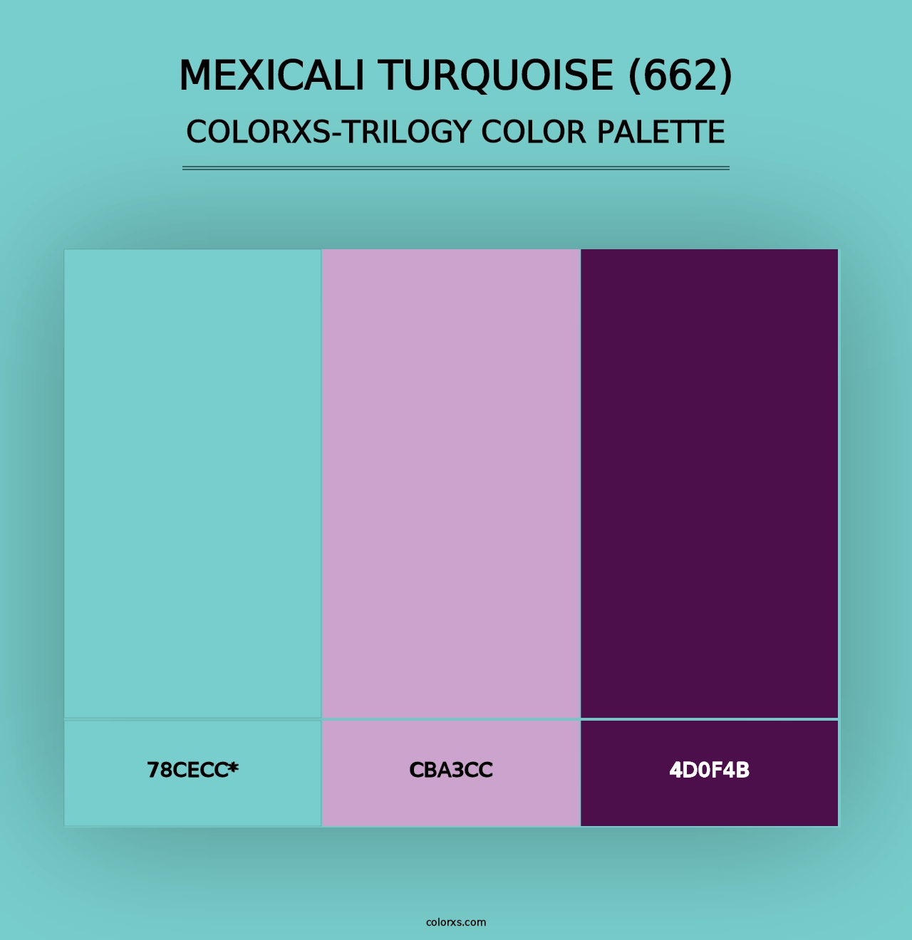 Mexicali Turquoise (662) - Colorxs Trilogy Palette