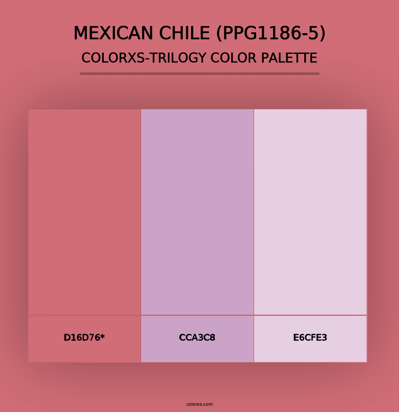 Mexican Chile (PPG1186-5) - Colorxs Trilogy Palette