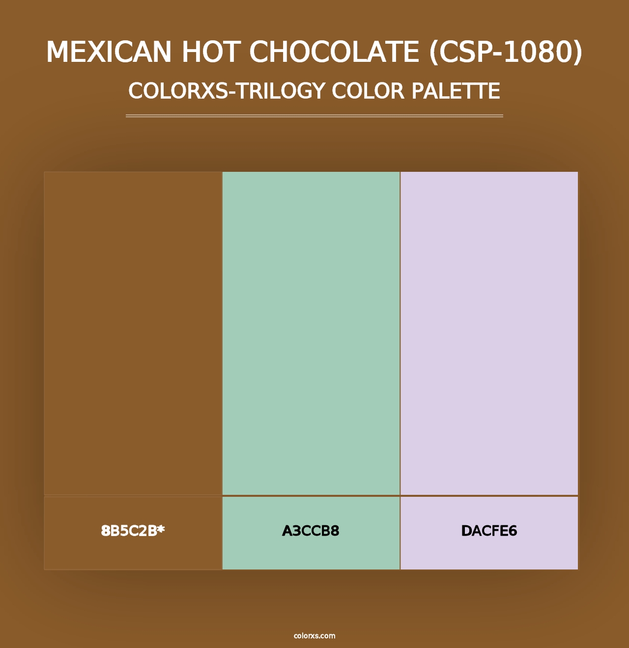 Mexican Hot Chocolate (CSP-1080) - Colorxs Trilogy Palette