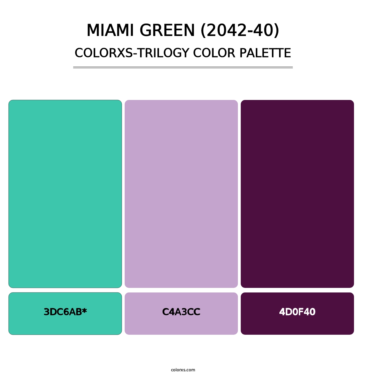 Miami Green (2042-40) - Colorxs Trilogy Palette