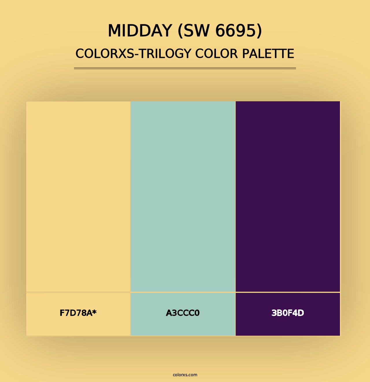 Midday (SW 6695) - Colorxs Trilogy Palette