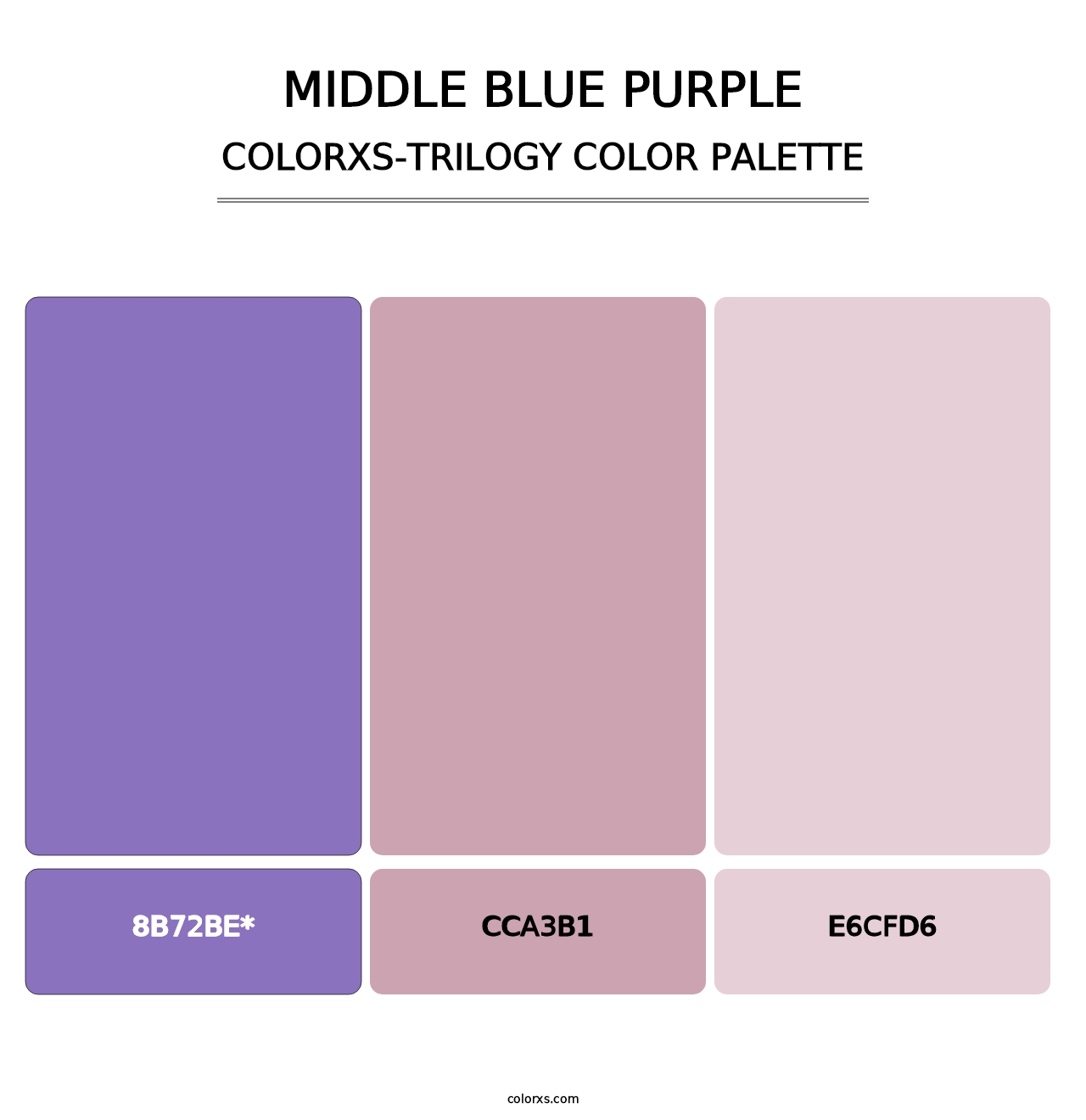 Middle Blue Purple - Colorxs Trilogy Palette