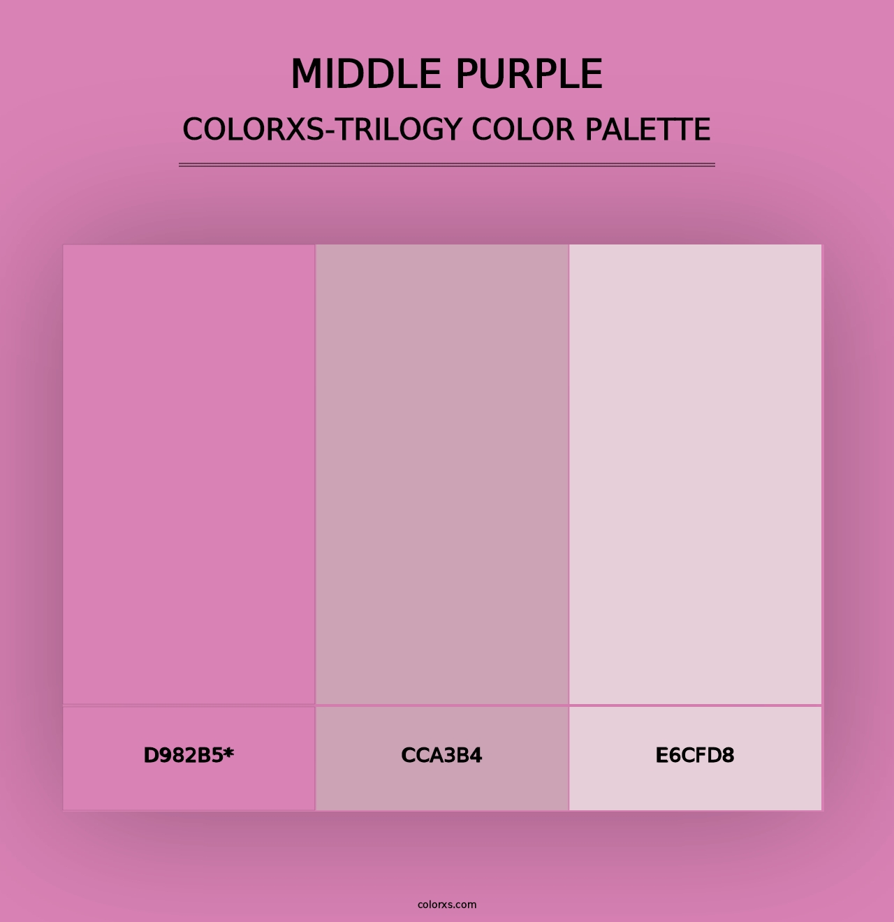 Middle Purple - Colorxs Trilogy Palette