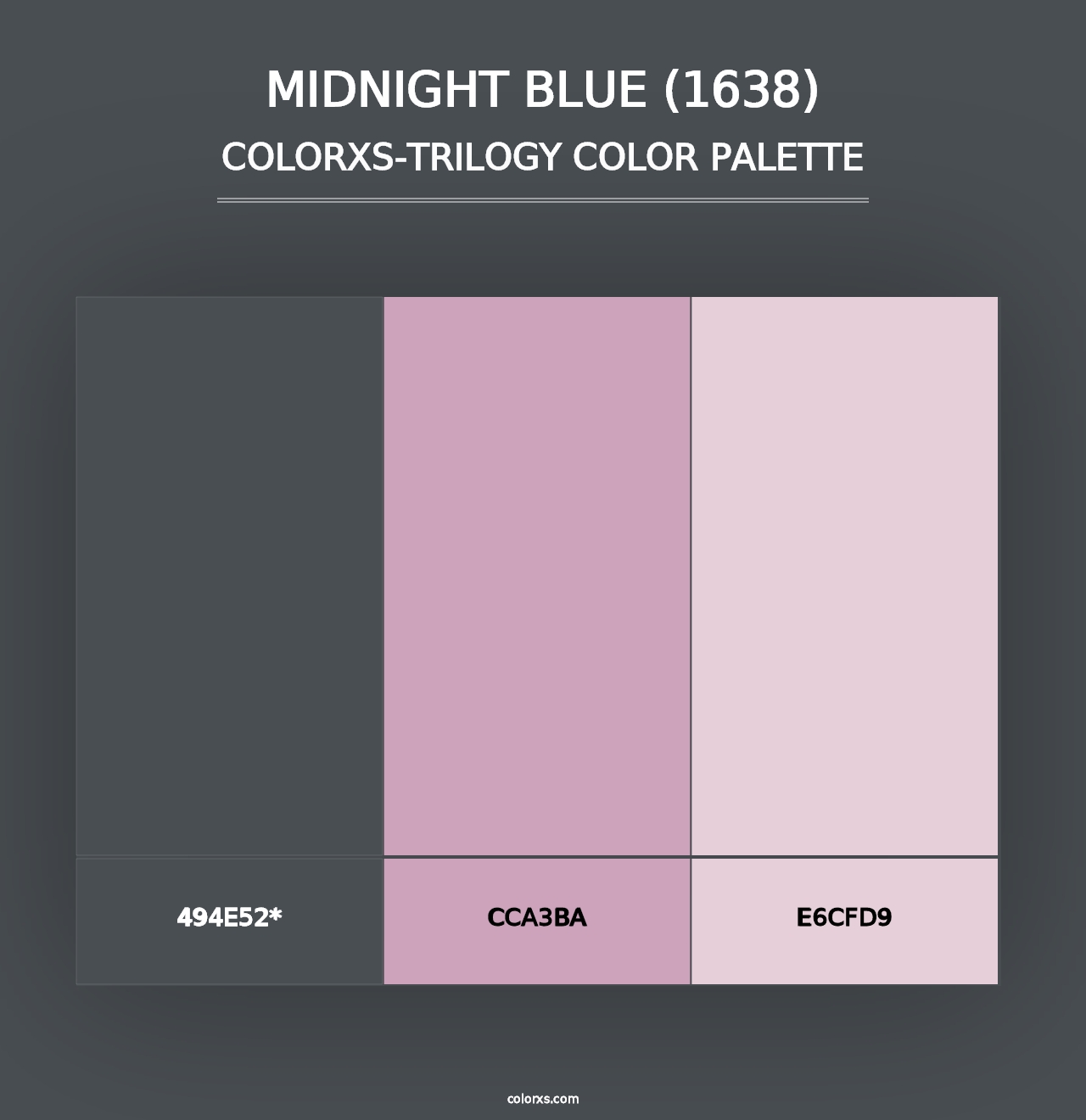 Midnight Blue (1638) - Colorxs Trilogy Palette