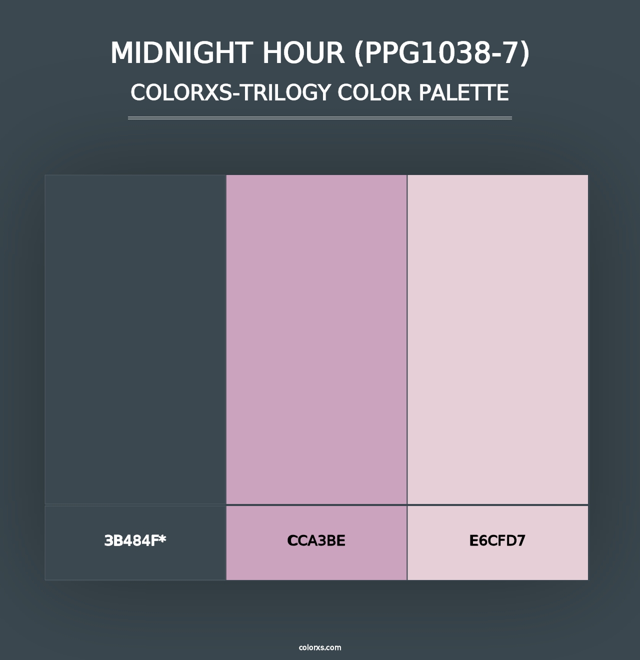 Midnight Hour (PPG1038-7) - Colorxs Trilogy Palette