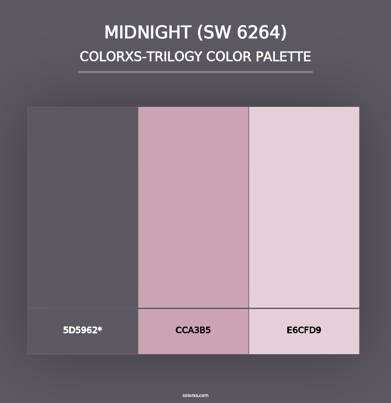 Midnight (SW 6264) - Colorxs Trilogy Palette