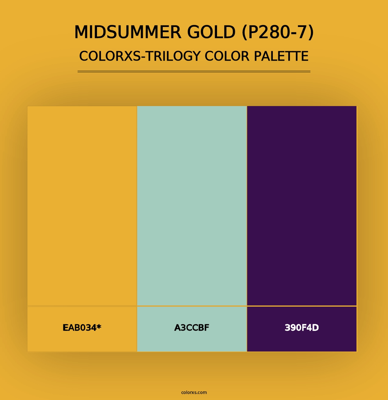 Midsummer Gold (P280-7) - Colorxs Trilogy Palette