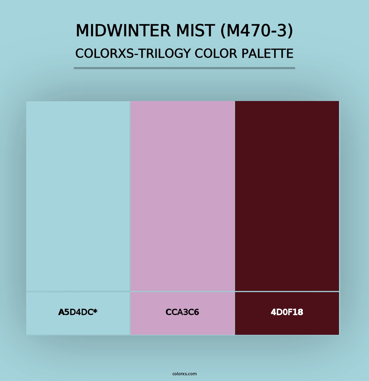 Midwinter Mist (M470-3) - Colorxs Trilogy Palette