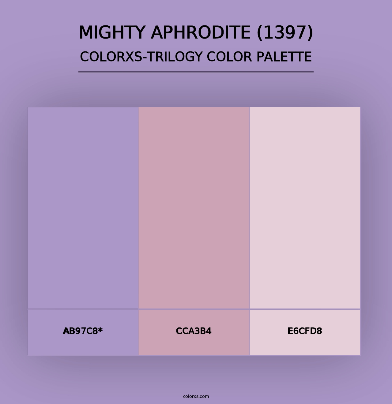 Mighty Aphrodite (1397) - Colorxs Trilogy Palette