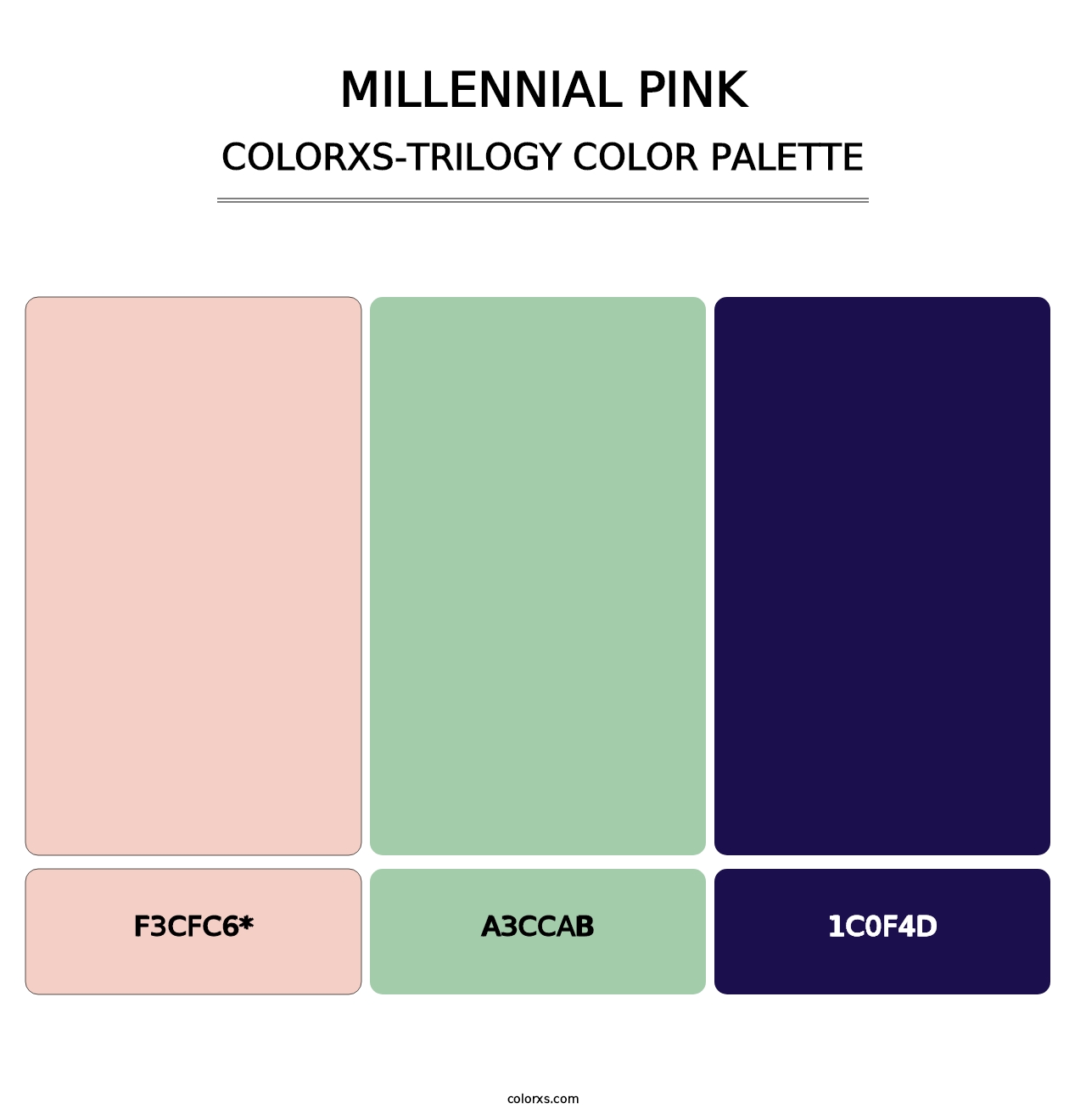 Millennial Pink - Colorxs Trilogy Palette