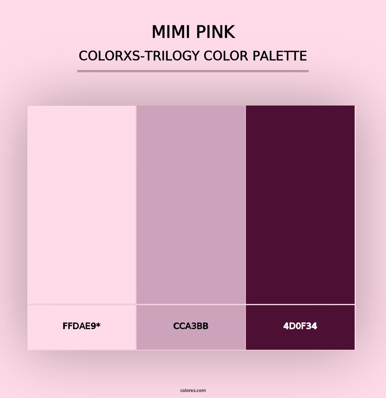 Mimi Pink - Colorxs Trilogy Palette