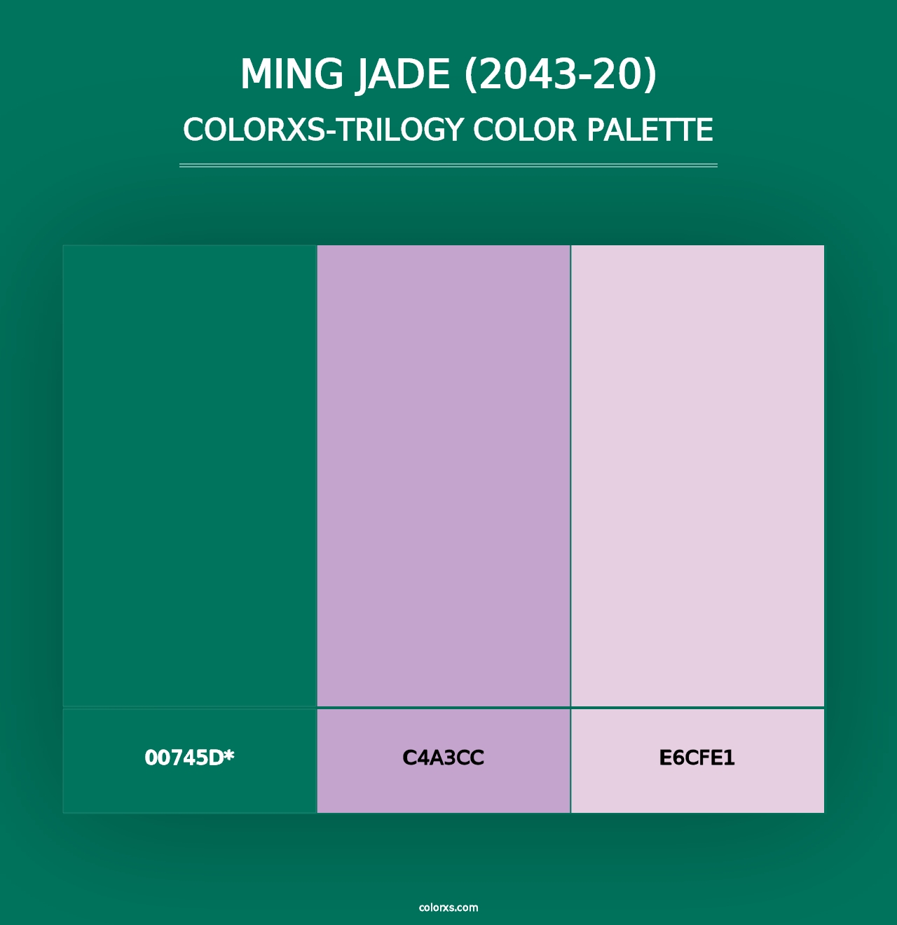 Ming Jade (2043-20) - Colorxs Trilogy Palette